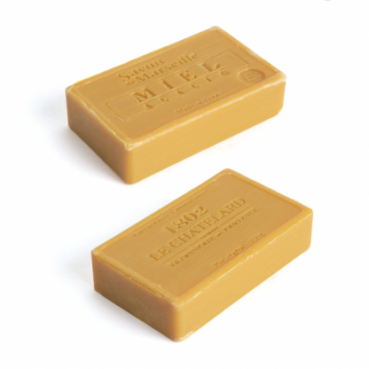 Savon De Marseille 100g Biodégradable LE CHATELARD Miel Recto Verso
