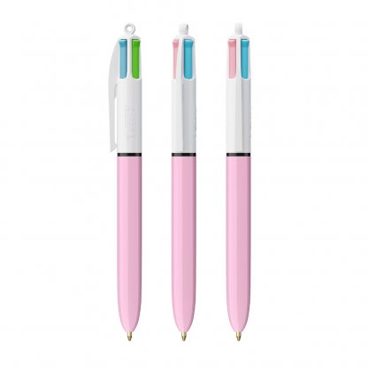 Stylo Bille 4 Couleurs Couleur Tendance BIC 4 COLOURS FASHION Rose