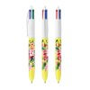 Stylo Bille 4 Couleurs Personnalisé Bic 4 Colours Jaune Avec Marquage