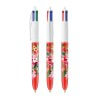 Stylo Bille 4 Couleurs Personnalisé Bic 4 Colours Rouge Avec Marquage