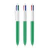 Stylo Bille 4 Couleurs Personnalisé Bic 4 Colours Vert