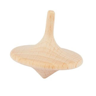 toupie personnalisé en bois certifié spinning