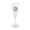 Flute à Champagne En Polypropylène 140ml CHAMPAGNE VERRE Marquage Quadri Flute à Champagne En Polypropylène 140ml CHAMPAGNE VERRE Marquage Quadri