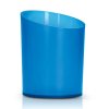 Pot à Crayons En Plastique Polystyrène PEN POT Bleu Translucide
