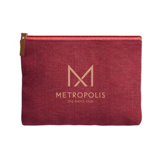 trousse de voyage ou cosmétique en jute lavée anydays