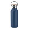 Bouteille Isotherme En Inox Et Bambou 500ml HELSINKI Marine Bleu