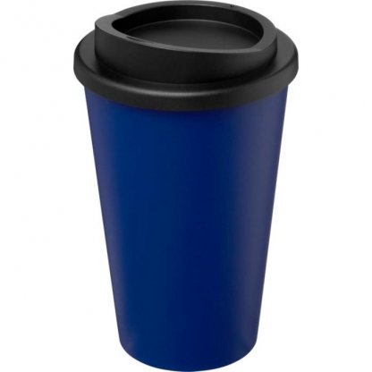 Mug Double Paroi En Plastique Recyclé 350ml Bleu Marine