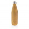 Bouteille En Acier Inoxydable 500ml BOISIA Bois Clair Bouteille En Acier Inoxydable 500ml BOISIA Bois Clair