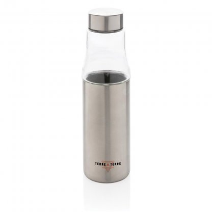 Bouteille En Acier Inoxydable Et En Verre 500ml VANAX Logo Acier