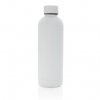Bouteille Isotherme En Acier Inoxydable Recyclé 500ml BIMPAC Blanche De Face Bouteille Isotherme En Acier Inoxydable Recyclé 500ml BIMPAC Blanche De Face