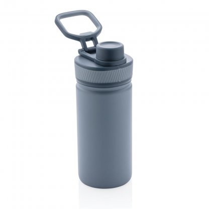 Bouteille Sport Isotherme En Acier Inoxydable 550ml THEROS Grise Côté