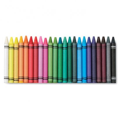 30 Petits Crayons De Cire Dans Tube En Carton Publicitaire Crayons STRIPER