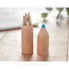 6 Petits Crayons De Couleur Dans Tube En Bois En Forme De Crayon Promotionnel En Situation PETIT COLORET 6 Petits Crayons De Couleur Dans Tube En Bois En Forme De Crayon Promotionnel En Situation PETIT COLORET