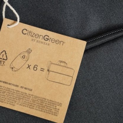 Besace Personnalisable En Bouteilles Plastiques Recyclées étiquette SECONDTIME