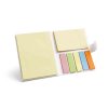 Bloc Notes De Feuilles Repositionnables En Carton Naturel Promotionnel Ouvert BOOKY