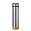 Bouteille Isotherme Avec Infuseur à Thé En Acier Inoxydable Et Liège 450ml POLE CORK Argent