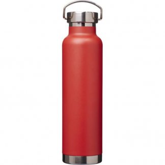 Bouteille isotherme personnalisée en acier inoxydable - 650ml - rouge - THOR