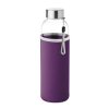 Bouteille Personnalisée En Verre Avec Housse Néoprène 500ml Violet UTAH GLASS