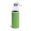 Bouteille Publicitaire En Verre Avec Housse En Soft Shell 520ml Vert RAISE