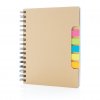 Carnet A5 Personnalisable Avec Notes Autocollantes En Carton Naturel Debout KRAFT