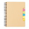 Carnet A5 Promotionnel Avec Notes Autocollantes En Carton Naturel Face KRAFT