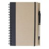 Carnet A5 Publicitaire + Stylo En Carton Recyclé Naturel HORIZON