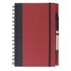 Carnet A5 Publicitaire + Stylo En Carton Recyclé Rouge HORIZON