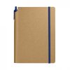 Carnet A5 + Stylo Publicitaire En Carton Recyclé Bleu BIONOTE Carnet A5 + Stylo Publicitaire En Carton Recyclé Bleu BIONOTE