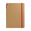 Carnet A5 + Stylo Publicitaire En Carton Recyclé Rouge BIONOTE Carnet A5 + Stylo Publicitaire En Carton Recyclé Rouge BIONOTE