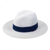 Chapeau Personnalisé Ajustable En Paille De Papier Blanc FEDORA