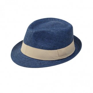 Chapeau personnalisé ajustable en papier -  bleu - TRILBY