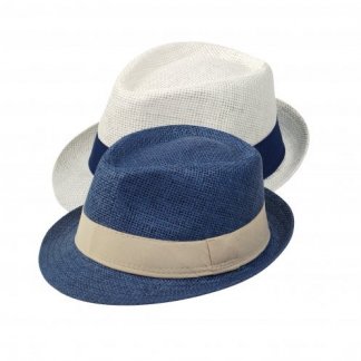 Chapeau promotionnel ajustable en papier - 2 couleurs - TRILBY