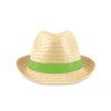 Chapeau Publicitaire En Paille De Papier Vert BOOGIE Chapeau Publicitaire En Paille De Papier Vert BOOGIE