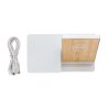 Chargeur Promotionnel Sans Fil En Bambou Avec Enceinte BT ONTARIO Chargeur Promotionnel Sans Fil En Bambou Avec Enceinte BT ONTARIO