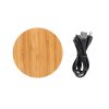 Chargeur Sans Fil Par Induction En Bambou Publicitaire 5W Fil + Rond BAMBOO X Chargeur Sans Fil Par Induction En Bambou Publicitaire 5W Fil + Rond BAMBOO X