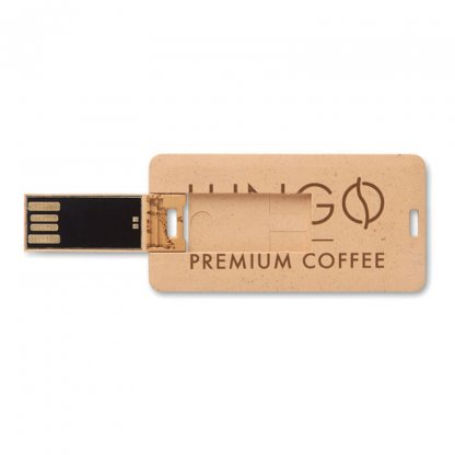 Clé USB Mini Publicitaire En Paille Et En Polypropylène Ouverte MINICARTUSB