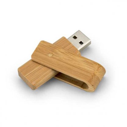 Clé USB Pivotante Publicitaire En Bambou TURN
