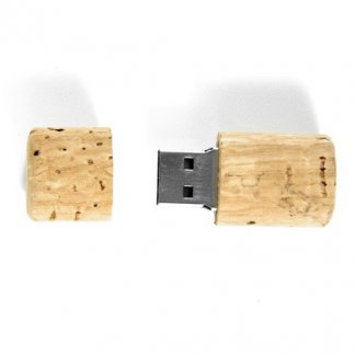 Clé USB publicitaire bouchon en liège - ouverte - PRESERV