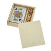 Coffret Jeu De 54 Cartes + 5 Dés En Bois Publicitaire JEFRI