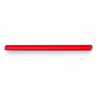 Crayon de charpentier promotionnel en bois - Rouge - GRAFIT