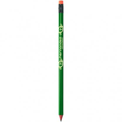 Crayon Graphite BiC Publicitaire En Plastique Recyclé Vert Avec Gomme BIC EVOLUTION
