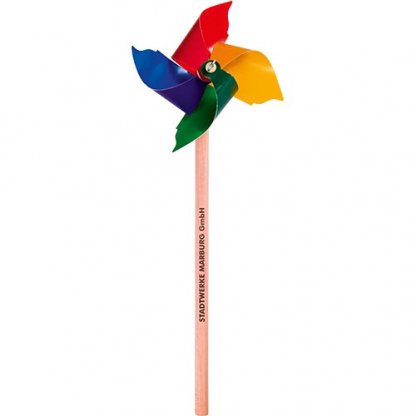 Crayon Graphite éolienne Publicitaire En Bois AILETTES