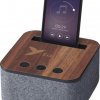 Enceinte Bluetooth Promotionnelle En Bois Et Tissu Logo BOITISSU