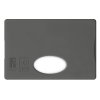 Etui Rigide Pour Carte De Crédit Anti RFID Publicitaire En Plastique Polystyrène Gris Foncé