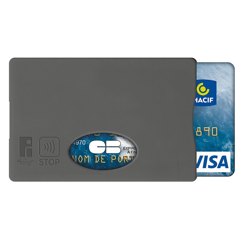 Protège-Carte Bancaire Rigide Anti-RFID, Blanc - Fabriqué en