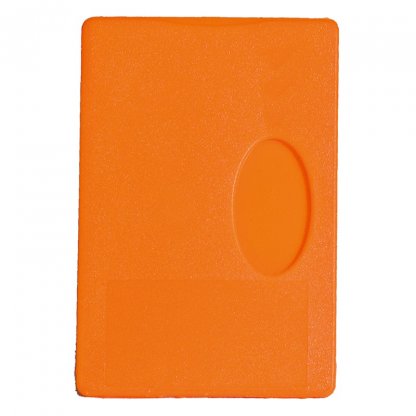 Etui Rigide Publicitaire Pour Carte De Crédit En Plastique Polystyrène Orange