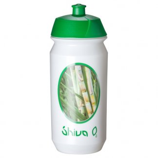 Gourde sport publicitaire en plastique biodégradable - 500ml - logo vert - SHIVA O2