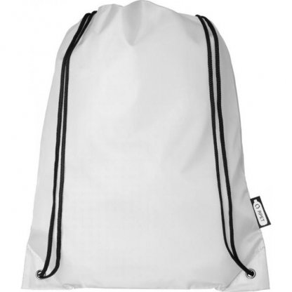 Gym Bag Promotionnel En Bouteilles Plastiques Recyclées 110g 33 X 44 Cm Blanc ORIOLE