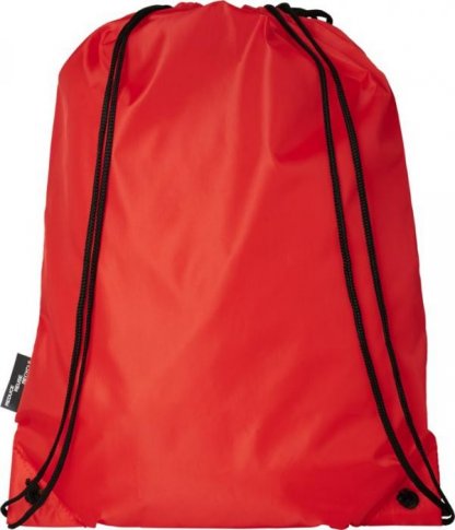 Gym Bag Publictaire En Bouteilles Plastiques Recyclées 110g 33 X 44 Cm Rouge ORIOLE