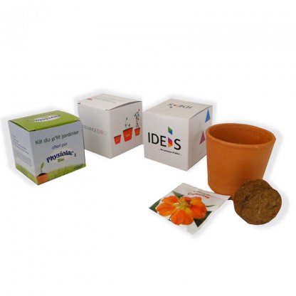 Kit De Plantation Dans Cube En Carton Recyclé Personnalisé CUBE DE PLANTATION